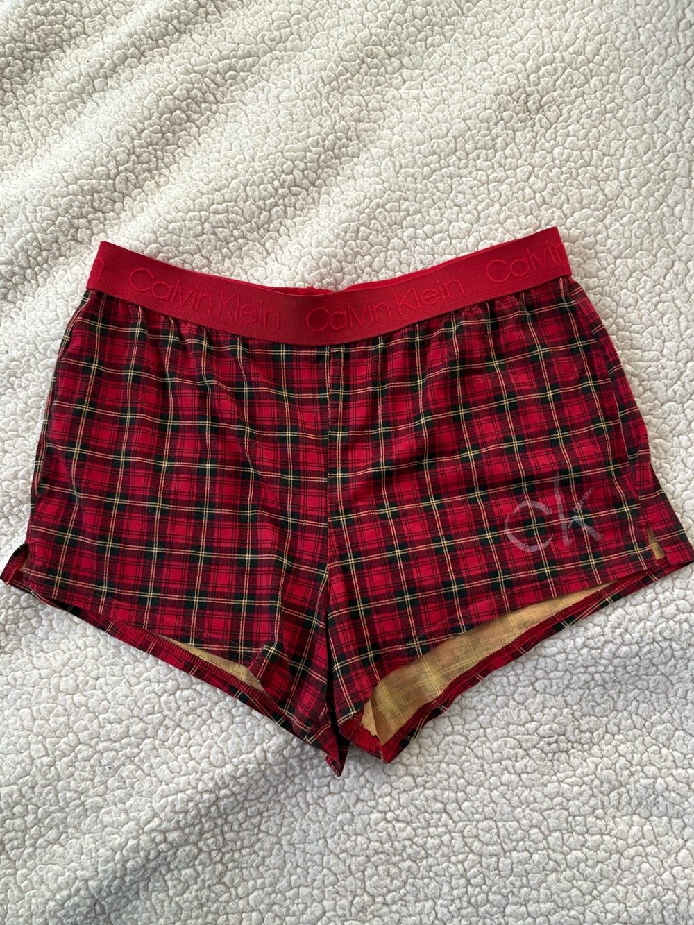 Calvin Klein Plaid Sleep Shorts Boxers size small